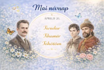 Mai névnap – április 20.: Tivadar, Tihamér és Töhötöm