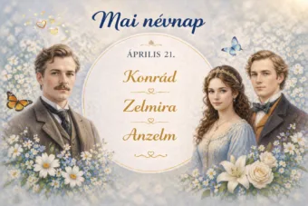 Mai névnap – április 21.: Konrád, Zelmira és Anzelm