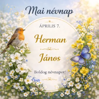Mai névnap – április 7.: Herman és János