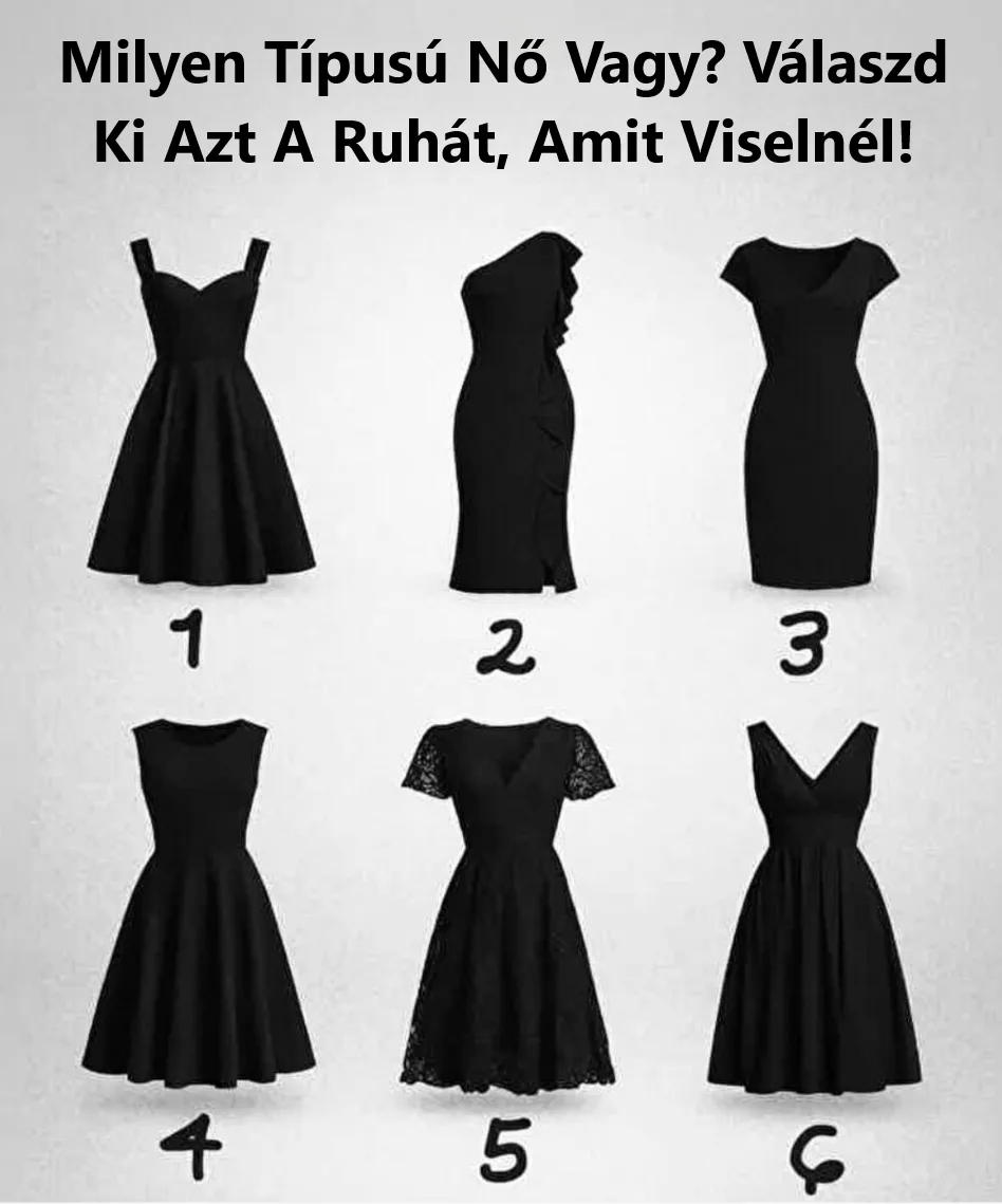 Rejtvény: Milyen nő vagy? Válassz egy ruhát, és nézd meg,