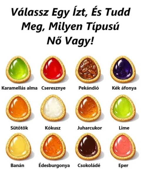 Rejtvény: Válassz egy ízt, és kiderül, milyen nő vagy
