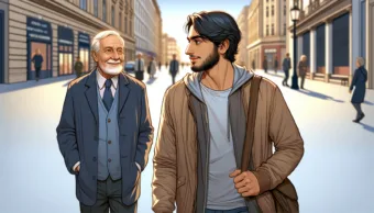 Vicc: Egy nyugdíjas bácsi sétál a városban, amikor meglát egy fiatalembert…