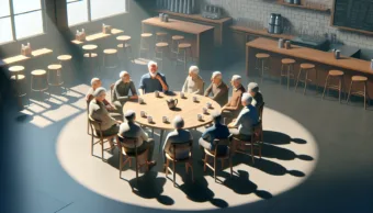 Vicc: Egy nyugdíjas bácsi ül a kávéházban, és a barátai körülvették…