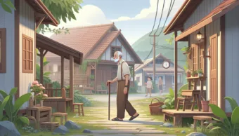 Vicc: Egyszer egy idős bácsi sétálgatott a faluban, és észrevett egy fiatalembert…