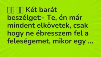 Viccek: 
		  
		  Két barát beszélget:- Te, én már mindent…