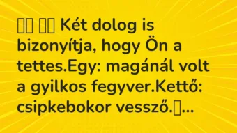 Viccek: 
		  
		  Két dolog is bizonyítja, hogy Ön a…