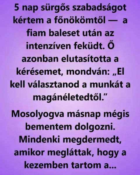 Egy nyugodt mondat, ami elmozdított egy egész munkahelyet