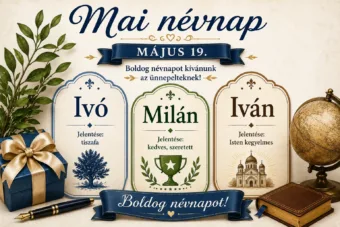 Mai névnap – május 19.: Ivó, Milán és Iván