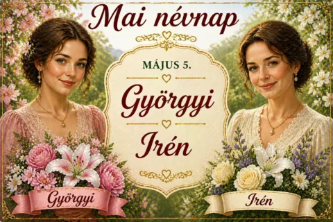 Mai névnap – május 5.: Györgyi és Irén
