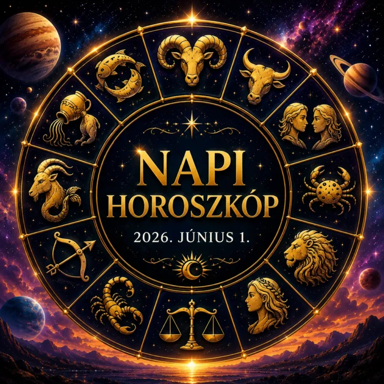 Napi horoszkóp – 2026. június 1. Egy váratlan találkozás ma mindent összezavarhat Napi horoszkóp – 2026. június 1.: Egy váratlan találkozás ma mindent összezavarhat