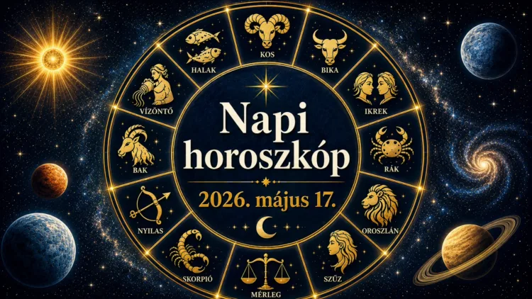 Napi horoszkóp – 2026. május 17. Ma egy véletlen kerülőút adja a legjobb választ Napi horoszkóp – 2026. május 17.: Ma egy véletlen kerülőút adja a legjobb választ