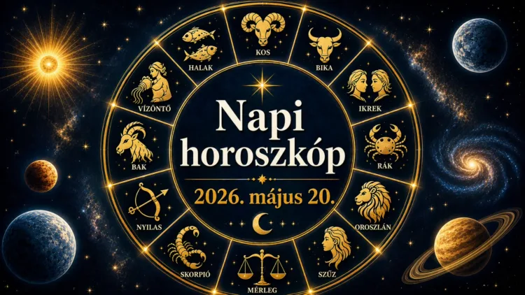 Napi horoszkóp – 2026. május 20. Két csillagjegy ma végre másként reagál, mint korábban Napi horoszkóp – 2026. május 20.: Két csillagjegy ma végre másként reagál, mint korábban