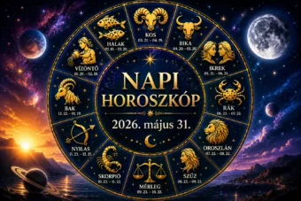 Napi horoszkóp – 2026. május 31. Ma valaki olyat mondhat ki, ami után már semmi nem lesz ugyanolyan Napi horoszkóp – 2026. május 31.: Ma valaki olyat mondhat ki, ami után már semmi nem lesz ugyanolyan