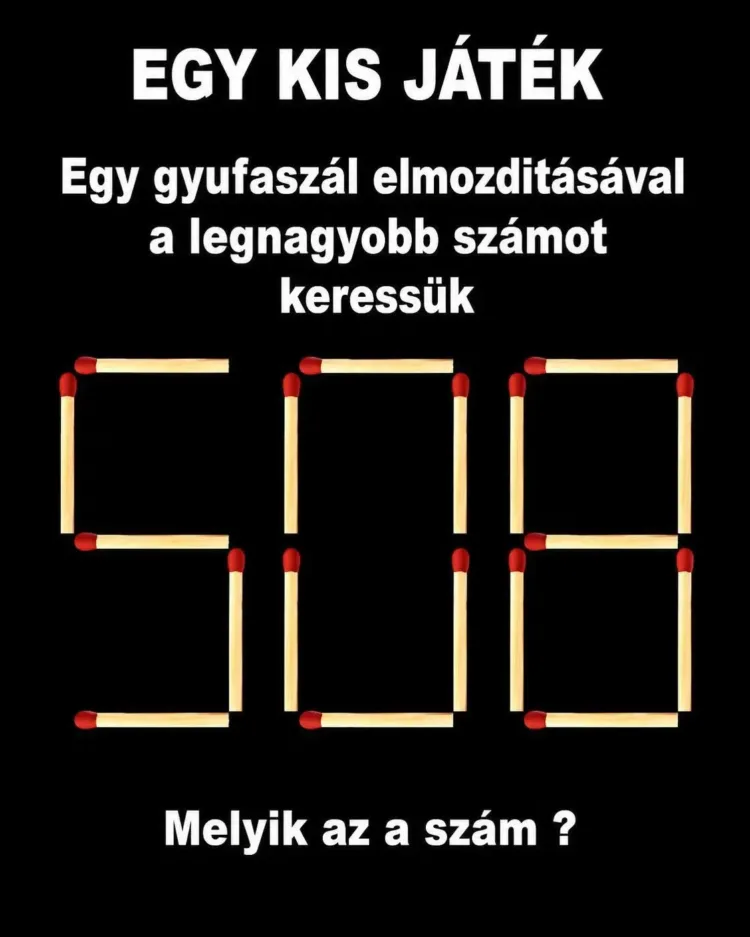 Rejtvény: A legtöbb ember nem tudja megoldani. Egy kis játék