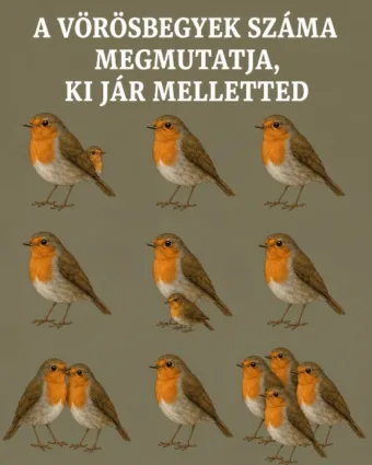 Rejtvény: A vörösbegyek száma megmutatja, ki áll melletted