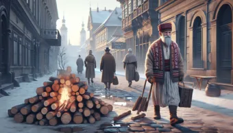 Vicc: Egy székely bácsi elmegy a városba, hogy megvegye a téli tüzelőt.