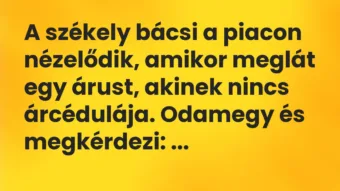 Vicc: No, koma, mennyibe kerül ez a szép alma?… Vicc: No, koma, mennyibe kerül ez a szép alma?…
