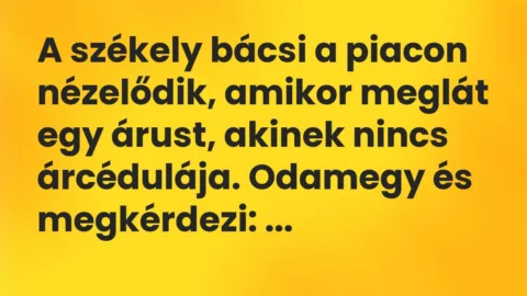 Vicc: No, koma, mennyibe kerül ez a szép alma?…