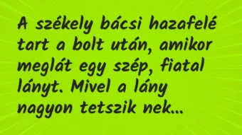 Vicc: Te csitri, nem tudod, hogy merre van a falu?…