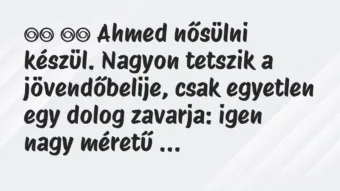 Viccek: 
		  
		  Ahmed nősülni készül. Nagyon tetszik a…