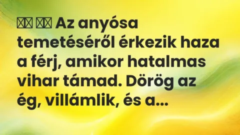 Viccek:
Az anyósa temetéséről érkezik haza a férj, amikor… Viccek:
Az anyósa temetéséről érkezik haza a férj, amikor…