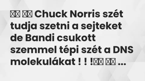 Viccek: 
		  
		  Chuck Norris szét tudja szetni a sejteket de…