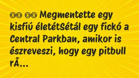 Viccek: 
		  
		  Megmentette egy kisfiú életétSétál egy fickó …
