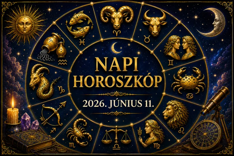 Napi horoszkóp – 2026. június 11. Ma valaki olyat lép, amire senki nem számított Napi horoszkóp – 2026. június 11.: Ma valaki olyat lép, amire senki nem számított