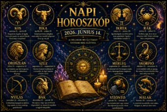 Napi horoszkóp – 2026. június 14.: Valaki ma túl későn jön rá, mit veszített el