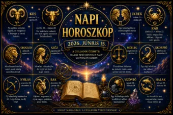 Napi horoszkóp – 2026. június 15. Egy régi történet ma új fordulatot vehet Napi horoszkóp – 2026. június 15.: Egy régi történet ma új fordulatot vehet