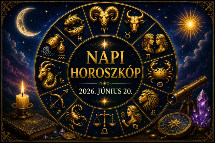 Napi horoszkóp – 2026. június 20. A mai nap nyertesei azok lesznek, akik mernek változtatni Napi horoszkóp – 2026. június 20.: A mai nap nyertesei azok lesznek, akik mernek változtatni