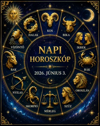 Napi horoszkóp – 2026. június 3.: Ma valaki végre kimondja azt, amit mindenki sejtett