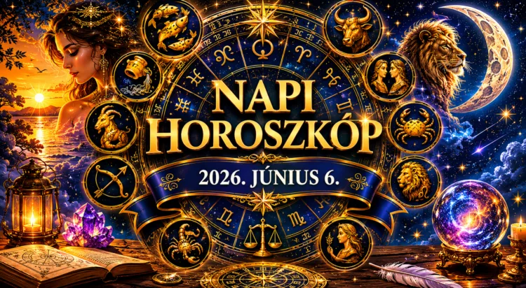Napi horoszkóp – 2026. június 6. Ma nem a gyors emberek hozzák a legjobb döntéseket Napi horoszkóp – 2026. június 6.: Ma nem a gyors emberek hozzák a legjobb döntéseket
