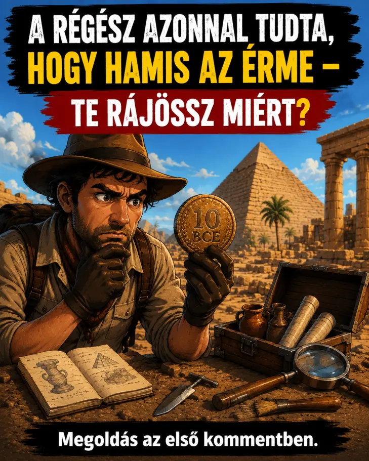 Rejtvény: Gyors IQ teszt! A régész azonnal tudta, hogy hamis