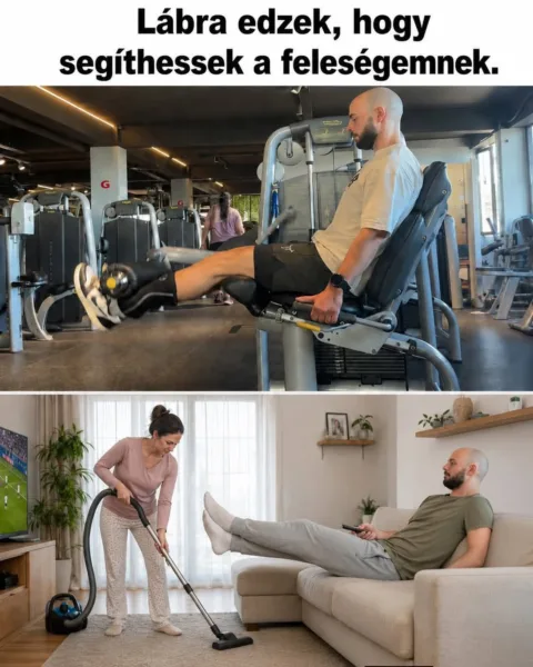 Lábra edzek, hogy segíthessek a feleségemnek