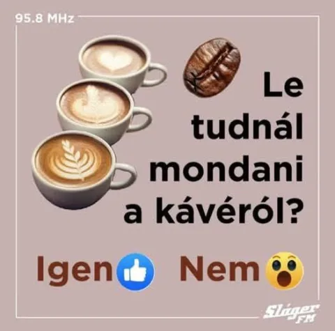 Le tudnál mondani a kávéról? Le tudnál mondani a kávéról?