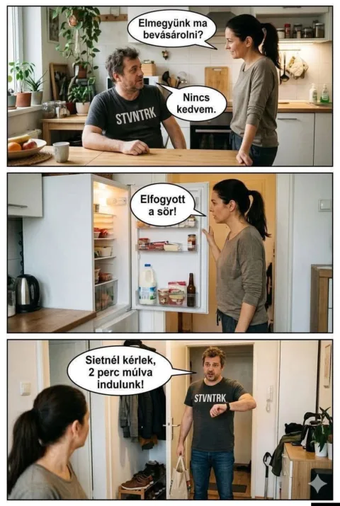 Elmegyünk ma bevásárolni?