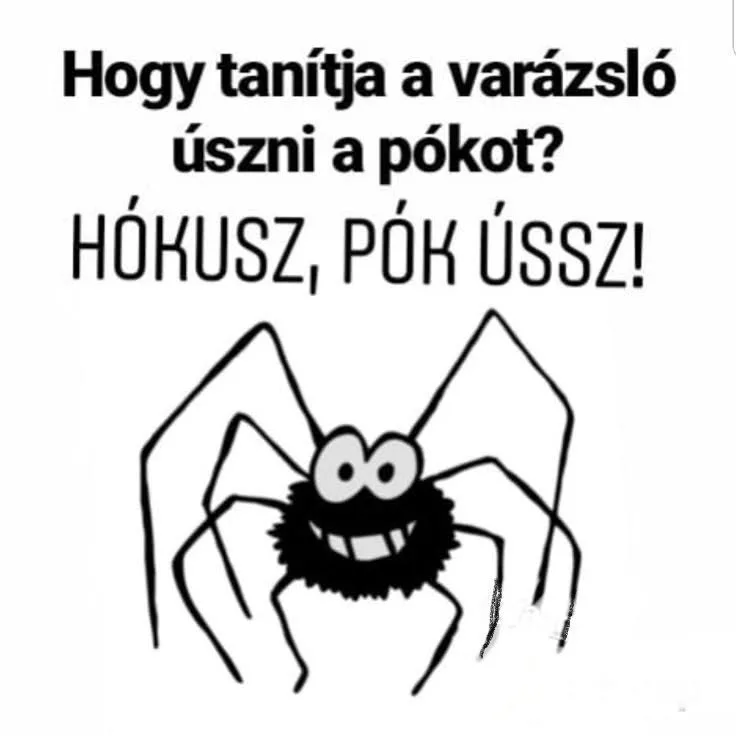 Hogy tanítja a varázsló úszni a pókot? Hogy tanítja a varázsló úszni a pókot?