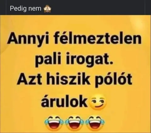 Annyi félmeztelen pali irogat. Azt hiszik pólót árulok
