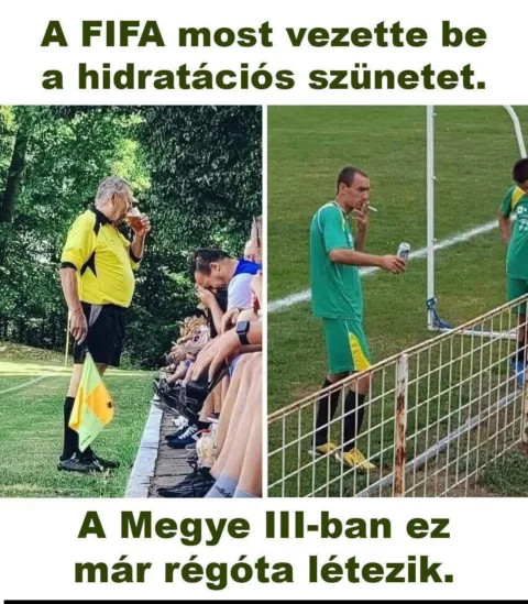 A FIFA most vezette be a hidratációs szünetet...