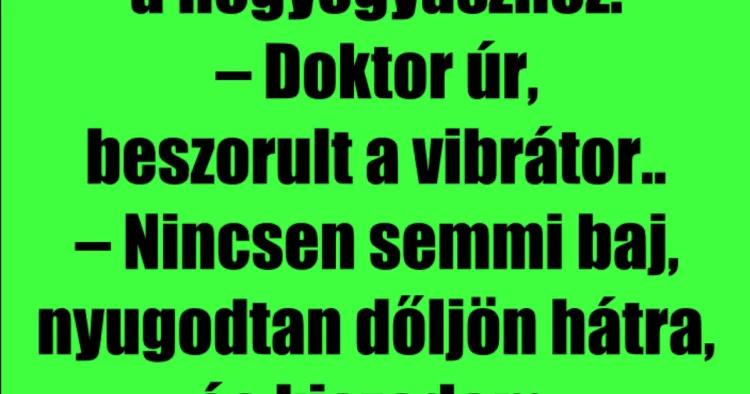 Vicc: A szőke nő elmegy a nőgyógyászhoz - Vicc: A szőke nő elmegy a nőgyógyászhoz –
