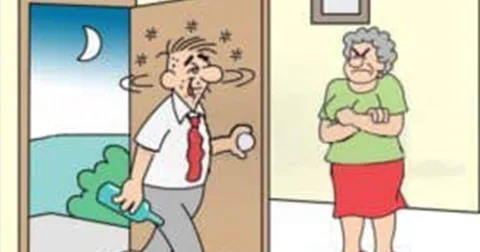Vicc: Bob egy este részegen jön haza, becsúszik az ágyba a felesége mellé…