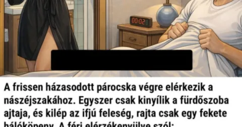 Vicc:A frissen házasodott párocska végre elérkezik a nászéjszakához -…