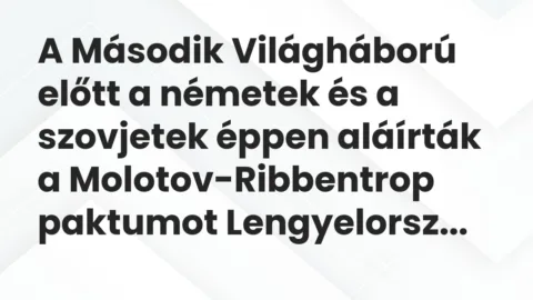 Vicc: A Második Világháború előtt a németek és a szovjetek éppen aláírták a…