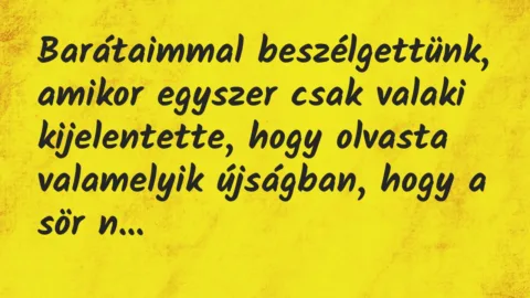 Vicc: Barátaimmal beszélgettünk, amikor egyszer csak valaki kijelentette,…