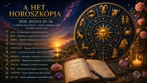 A hét horoszkópja (2026. július 20–26.): A változás hete érkezik – három csillagjegy előtt új kapuk nyílnak meg