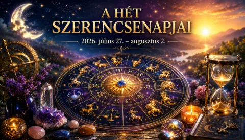 A hét szerencsenapjai – 2026. július 27. – augusztus 2.: Mikor érdemes nagy döntést hozni?