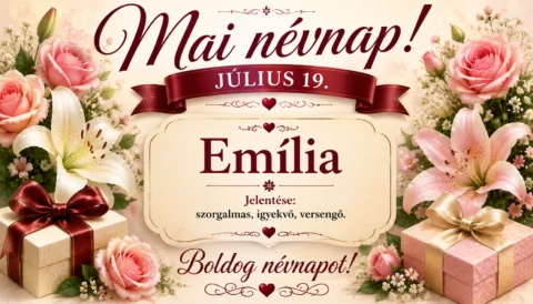 Mai névnap – Július 19.: Emília