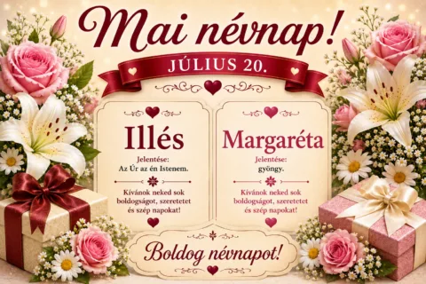 Mai névnap – Július 20.: Illés és Margaréta