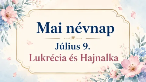 Mai névnap – Július 9.: Lukrécia és Hajnalka